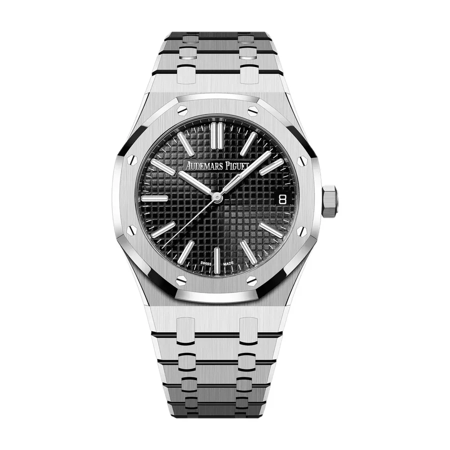 Audemars Piguet Royal Oak Selfwinding 41mm, Black dial, front view