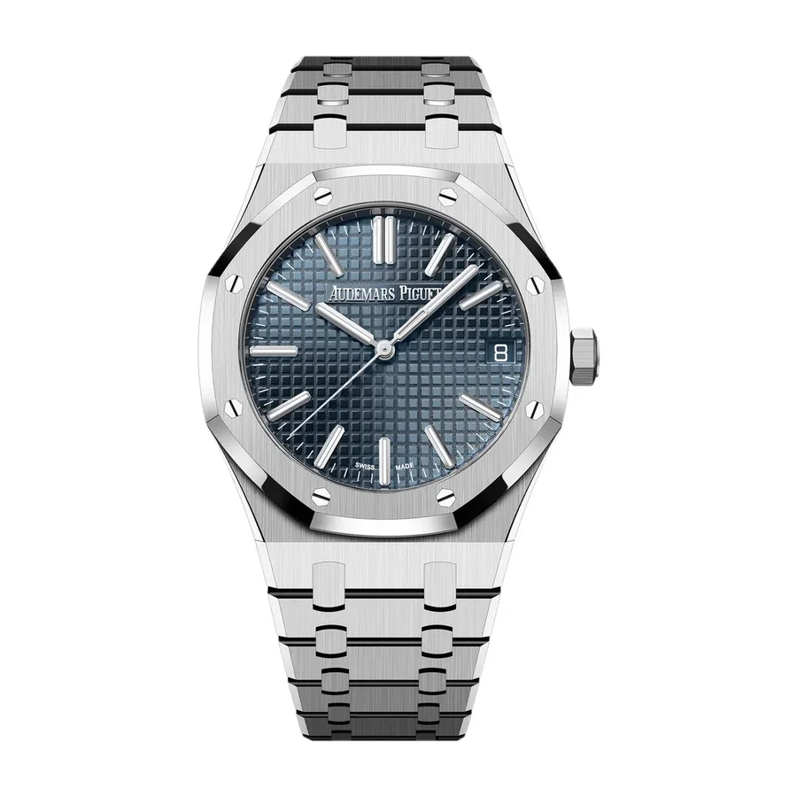 Audemars Piguet Royal Oak Selfwinding 41mm, Blue dial, front view