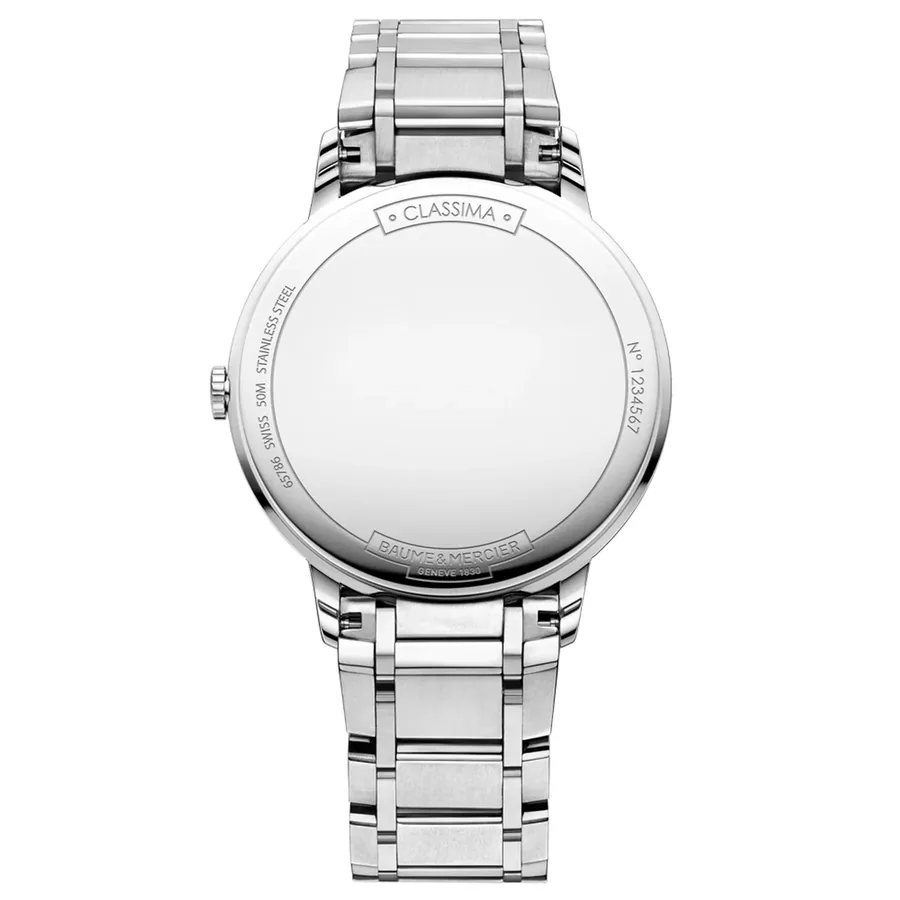 Baume & Mercier 36.5mm Watch, Silver-Tone Stainless Steel Bracelet, view 2