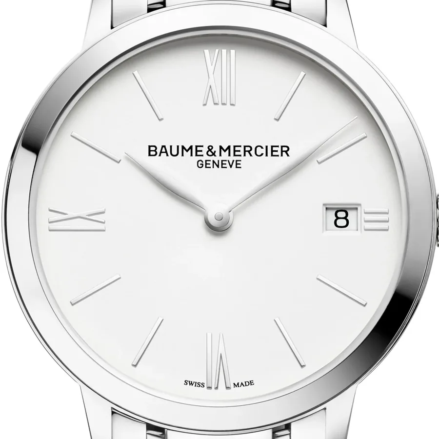 Baume & Mercier 36.5mm Watch, Silver-Tone Stainless Steel Bracelet, view 4