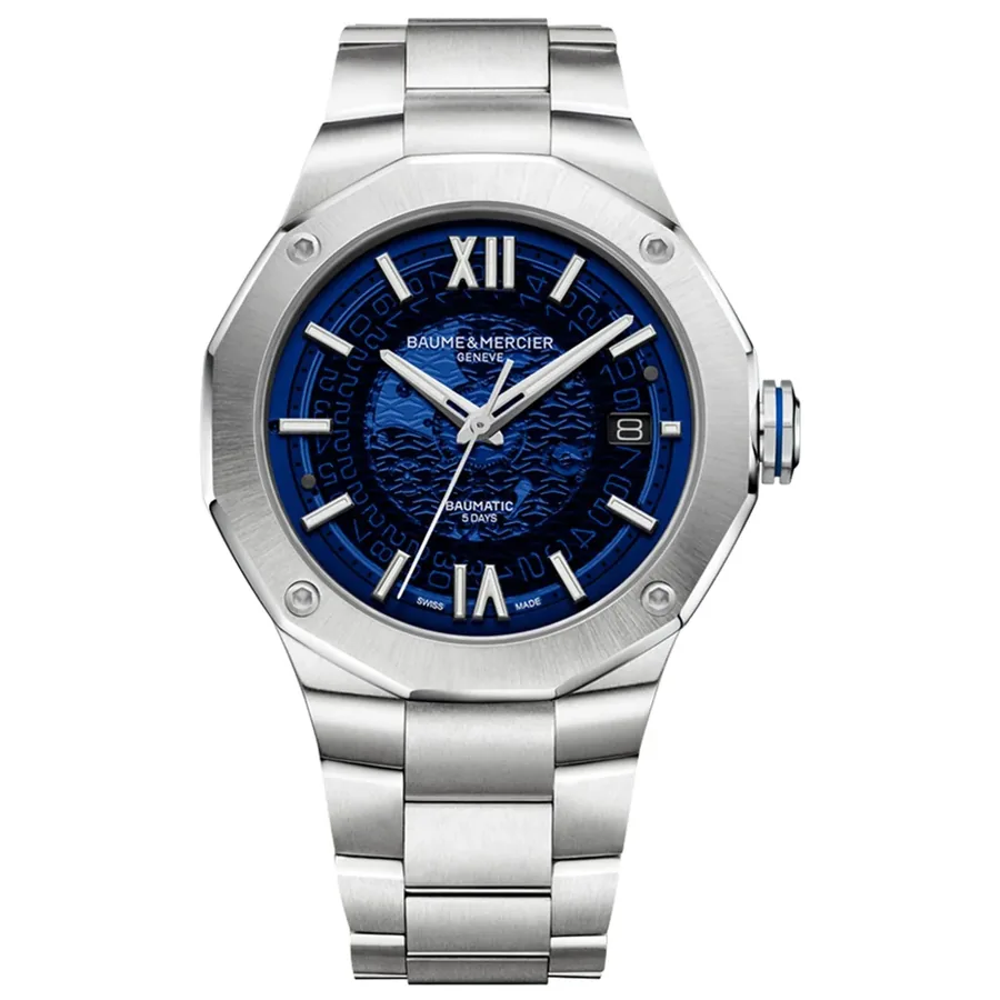 Baume & Mercier 42mm Automatic Blue Dial, front view