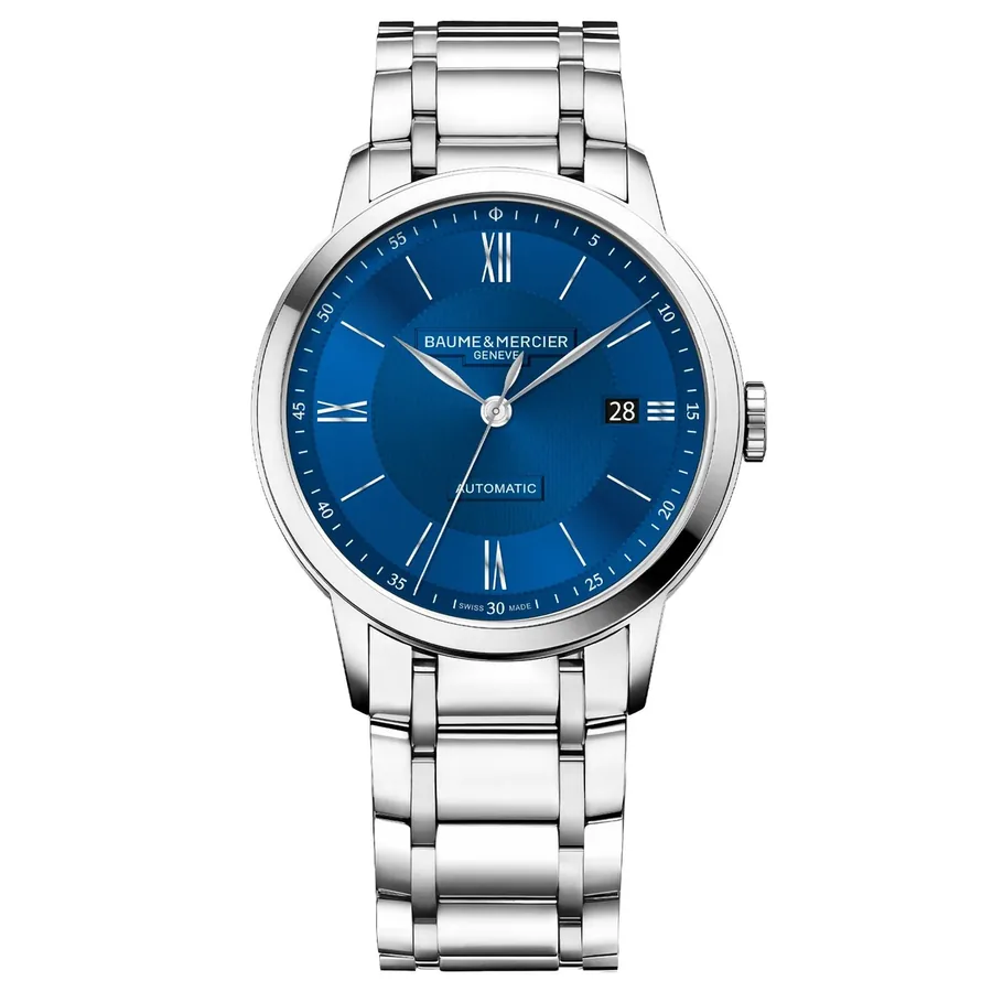 Baume & Mercier Classima 40mm Automatic Blue Dial, front view