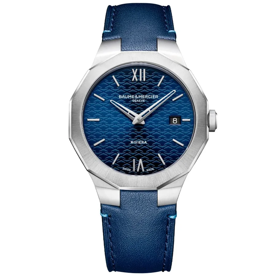 Baume & Mercier Riviera 39mm Blue Dial, front view