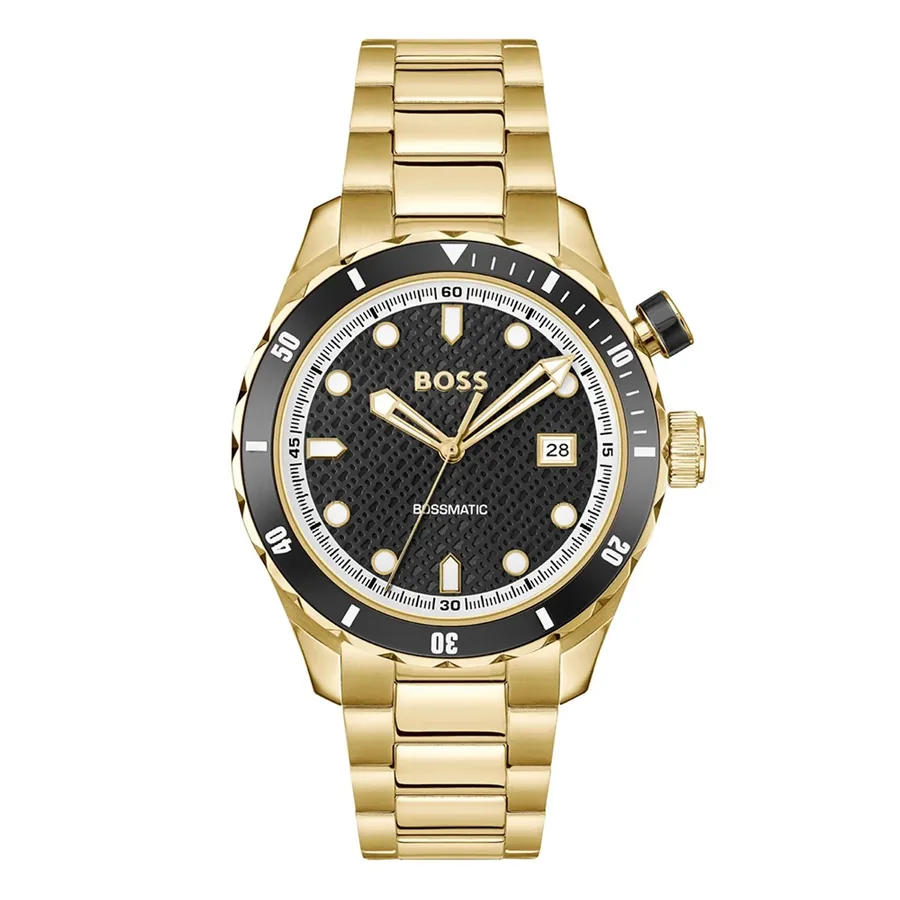 BOSS Bossmatic 42mm Automatic Black Dial, front view