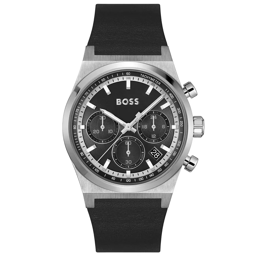 BOSS Candor Chrono 41mm Black Dial, front view