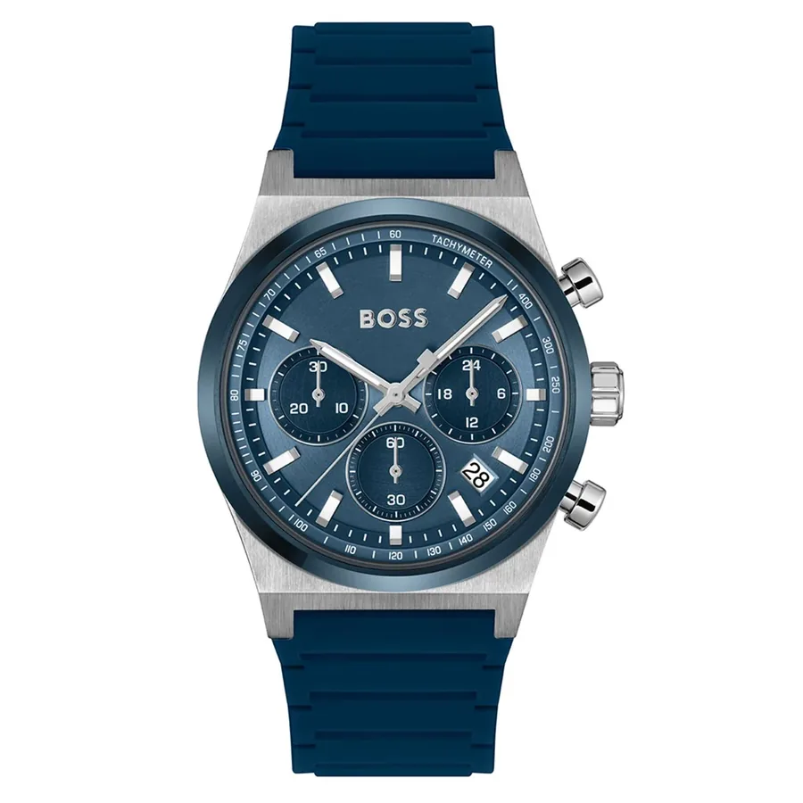 BOSS Candor Chrono 41mm Blue Dial, Ref. 1514243, front view