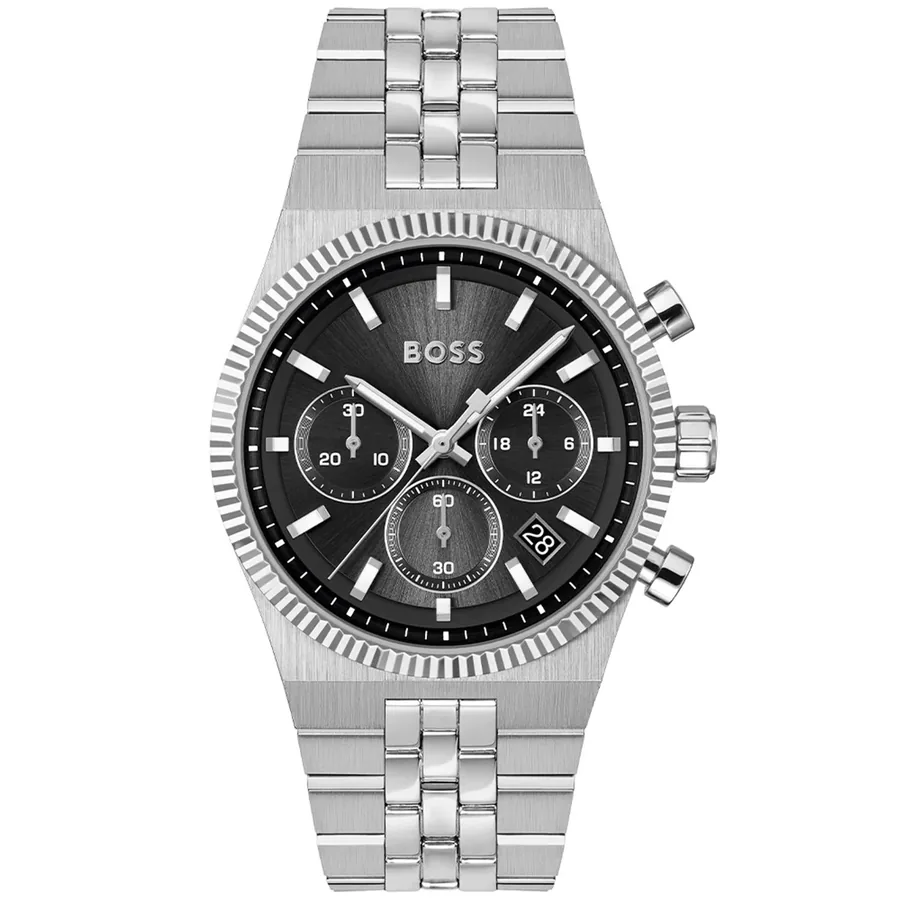 BOSS Candor Prime 41mm Chronograph Black Dial, front view