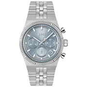 Blue dial / Silver-tone