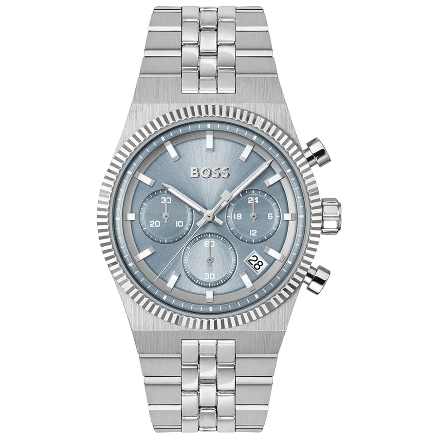 BOSS Candor Prime 41mm Chronograph Blue Dial, front view