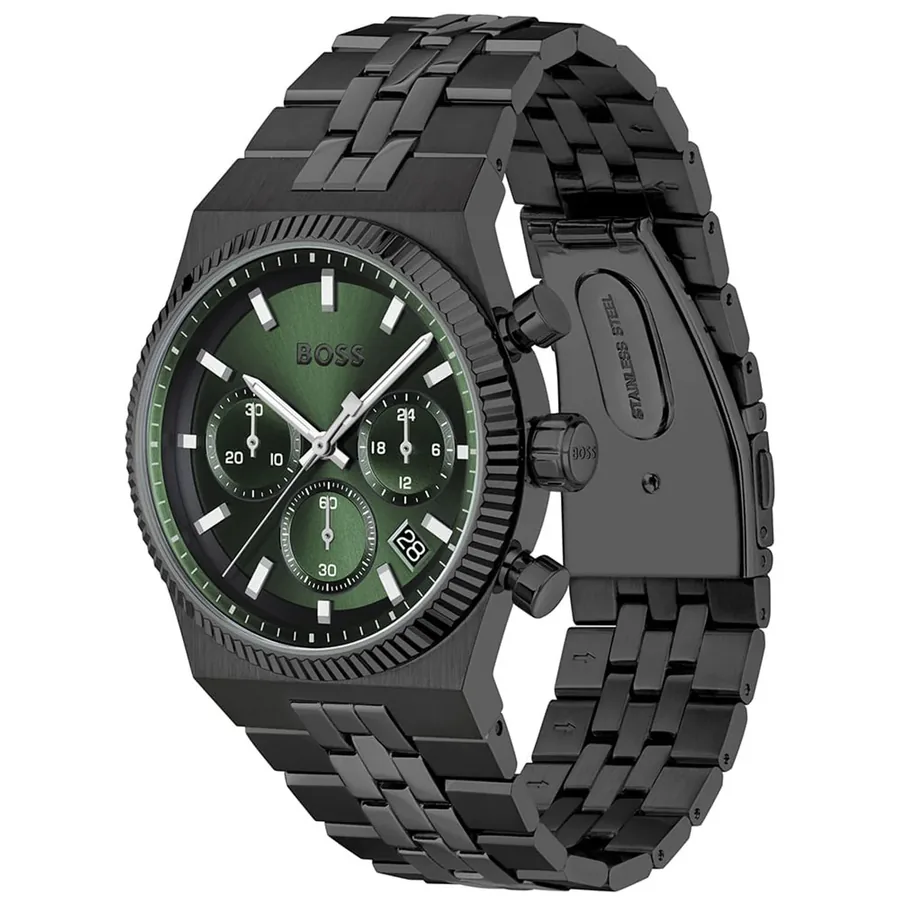 BOSS Candor Prime 41mm Chronograph Green Dial, view 3