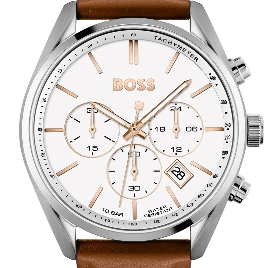 BOSS Champion Chronograph White Dial, view 2