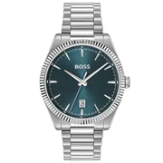 Blue dial / Silver-tone
