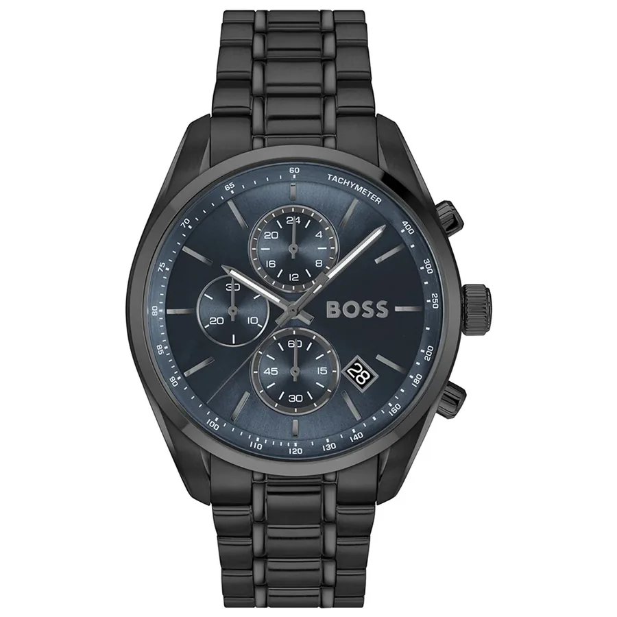 BOSS Grand Prix 44 44mm Chronograph Blue Dial, front view