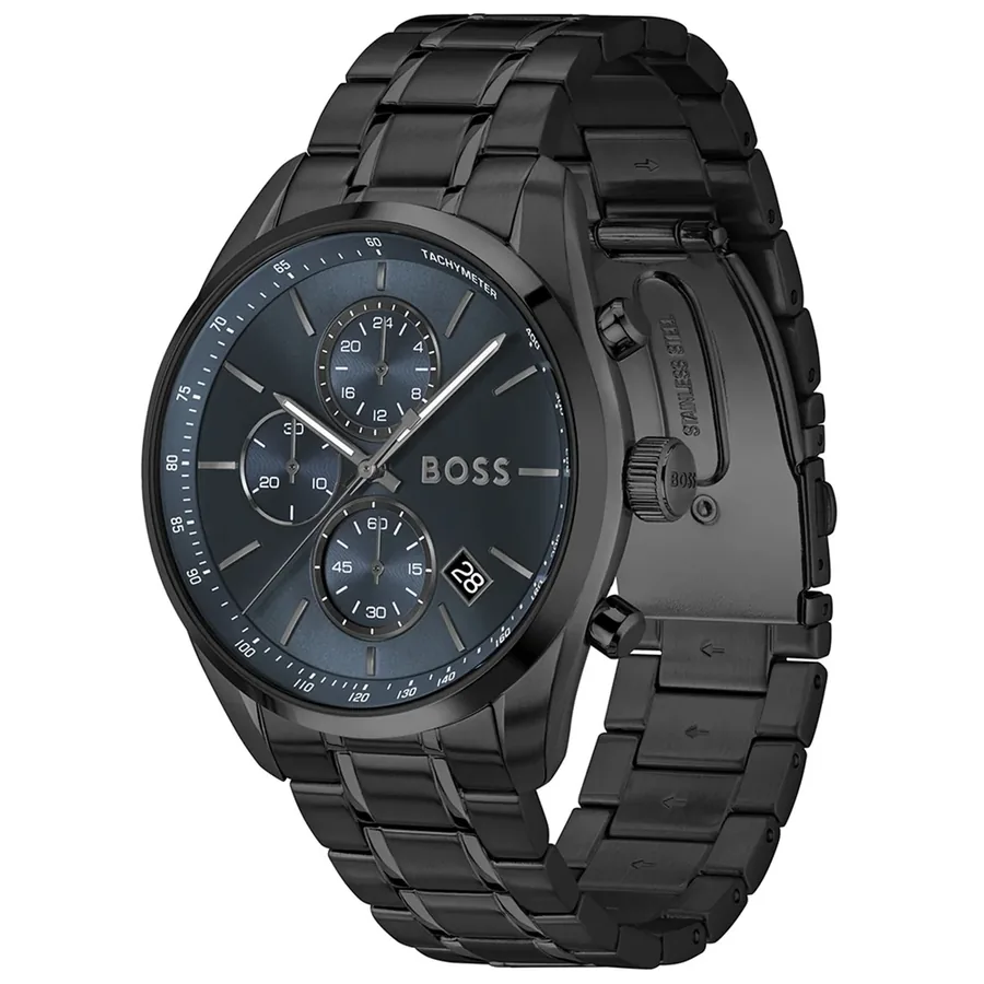 BOSS Grand Prix 44 44mm Chronograph Blue Dial, view 4