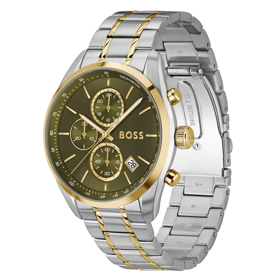 BOSS Grand Prix 44 44mm Chronograph Green Dial, view 3