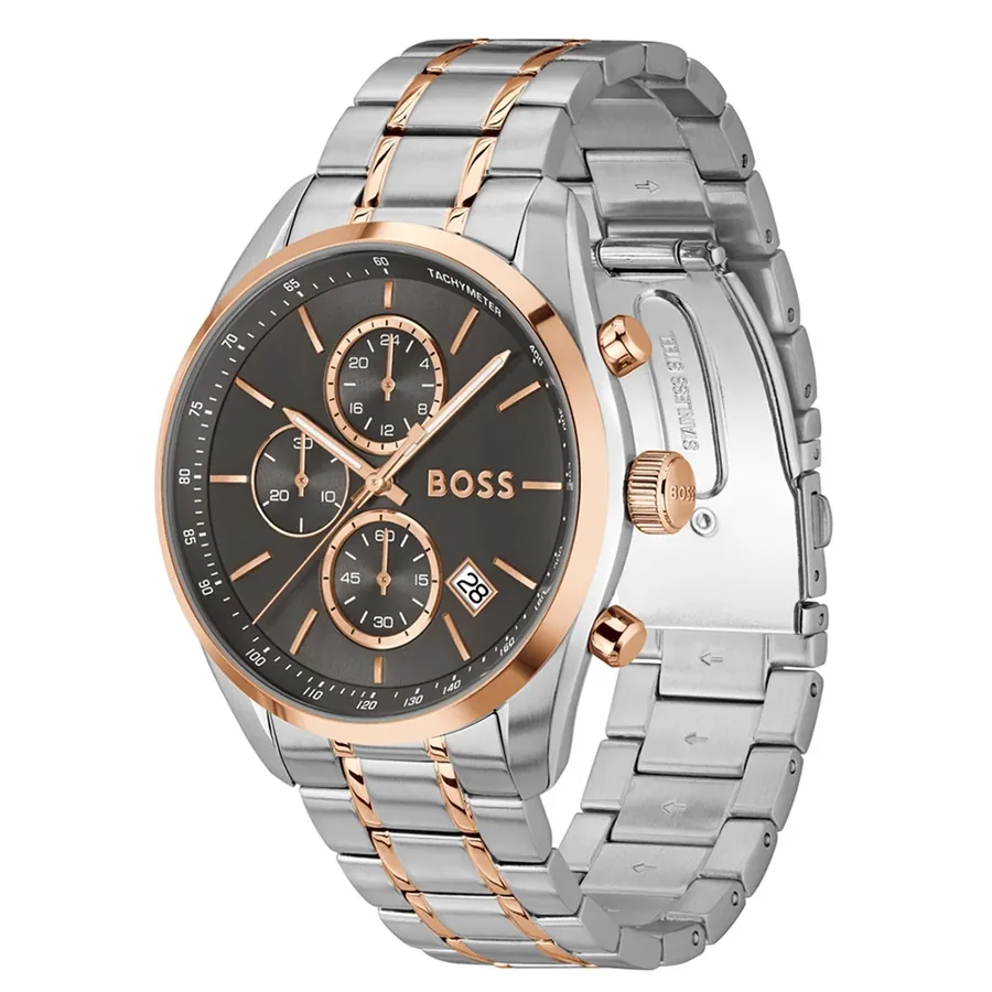 BOSS Grand Prix 44 44mm Chronograph Grey Dial, view 3