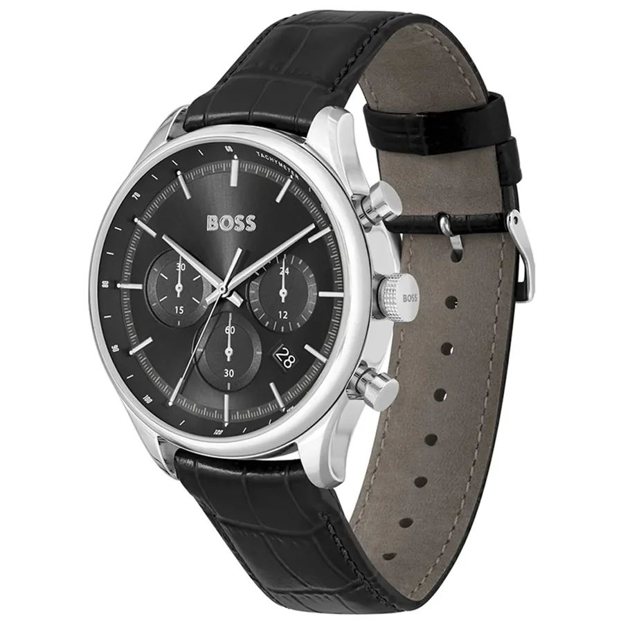 BOSS Gregor 45mm Chronograph Black Dial, view 3