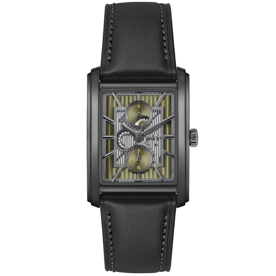 BOSS Principle Dress Multi 42mm Green Dial, front view