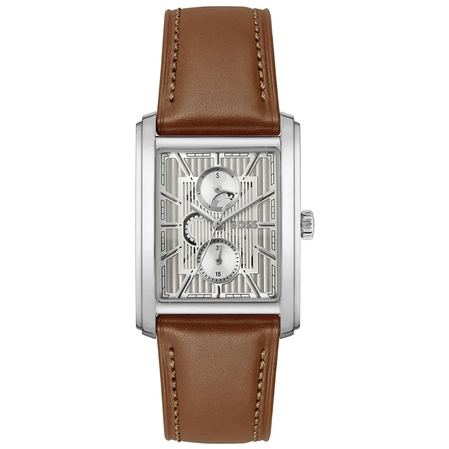 BOSS Principle Dress Multi 42mm Silver Dial, front view
