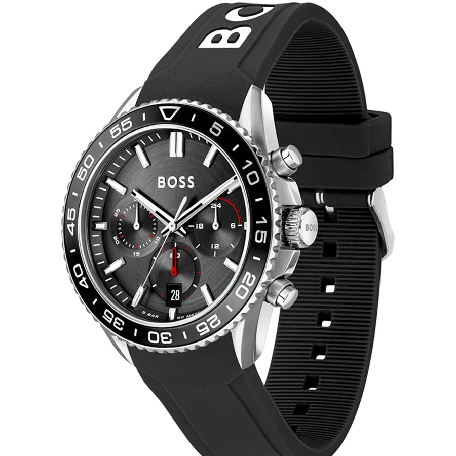 BOSS Runner 43mm Chronograph Black Dial, view 3