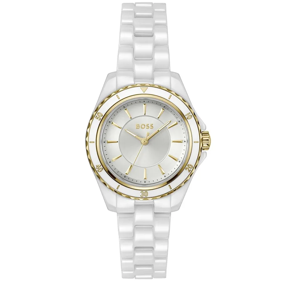 BOSS Sage Aqua 30mm White Dial, front view
