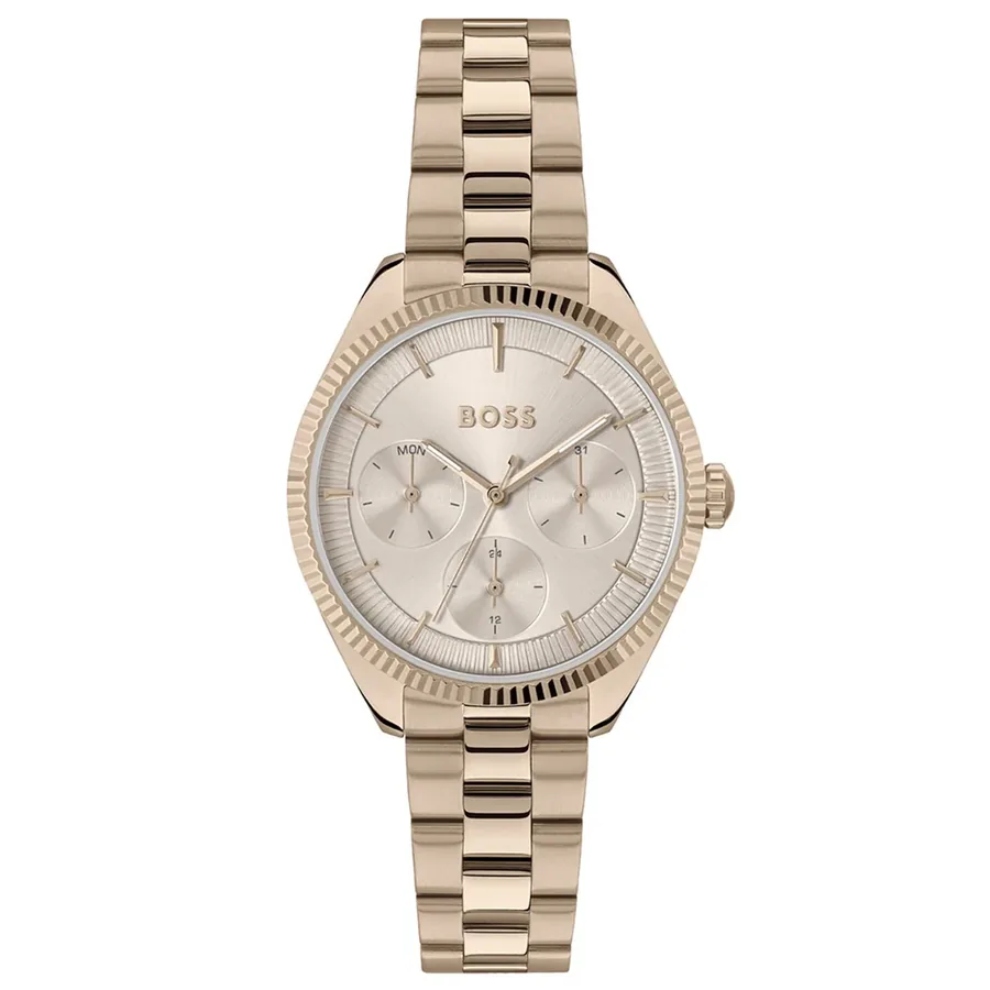 BOSS Sage Sport 34mm Beige Dial, front view
