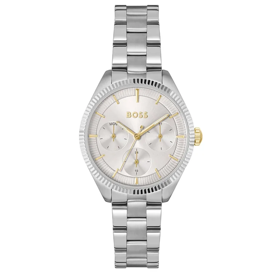 BOSS Sage Sport 34mm Silver Dial, front view