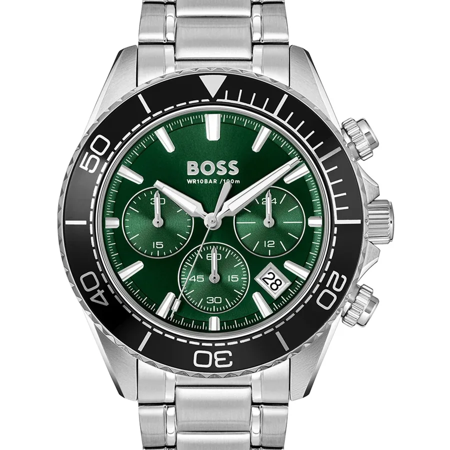 BOSS Sealiner 44mm Chronograph Green Dial, view 3