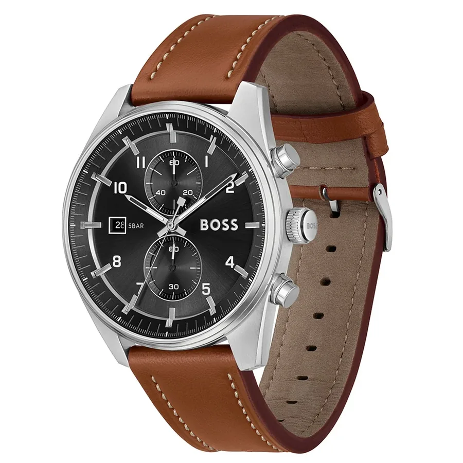 BOSS Skytraveller 44mm Chronograph Black Dial, view 3