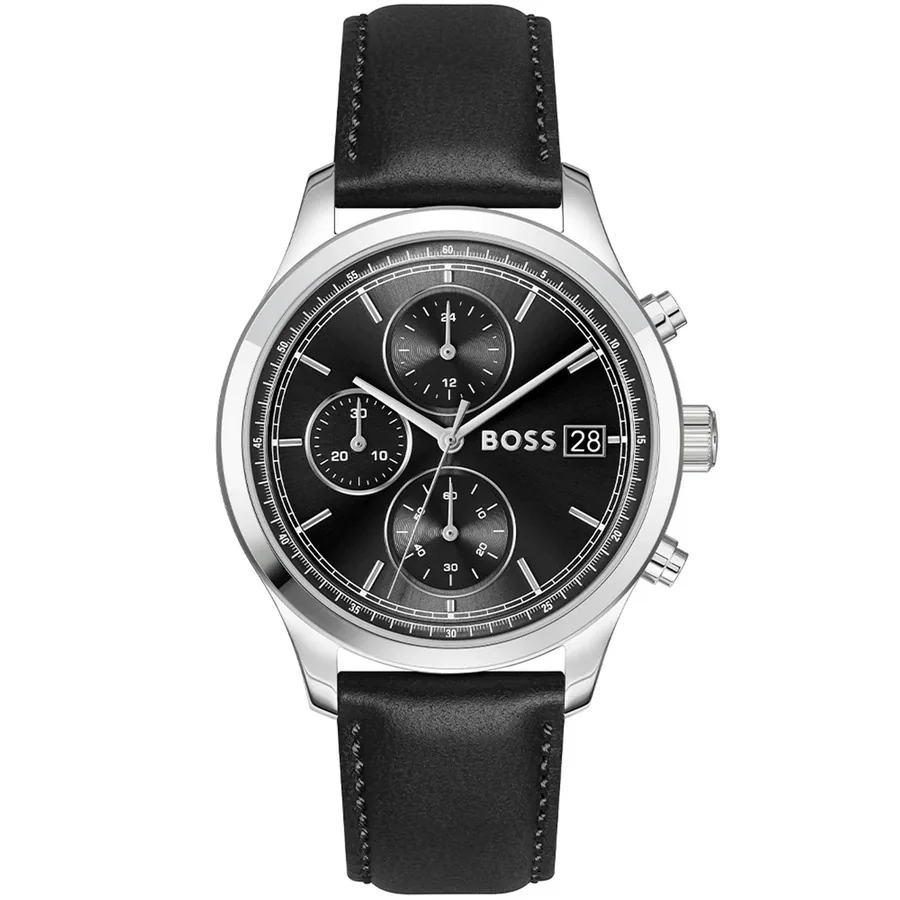 BOSS Stratus 41mm Chronograph Black Dial, Ref. 1514326, front view