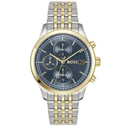 Blue dial / Silver and gold-tone