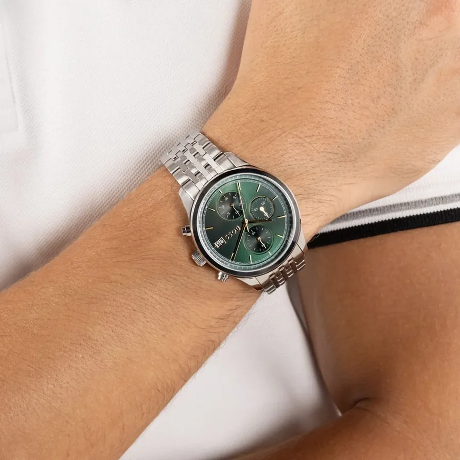 BOSS Stratus 41mm Chronograph Green Dial, view 2