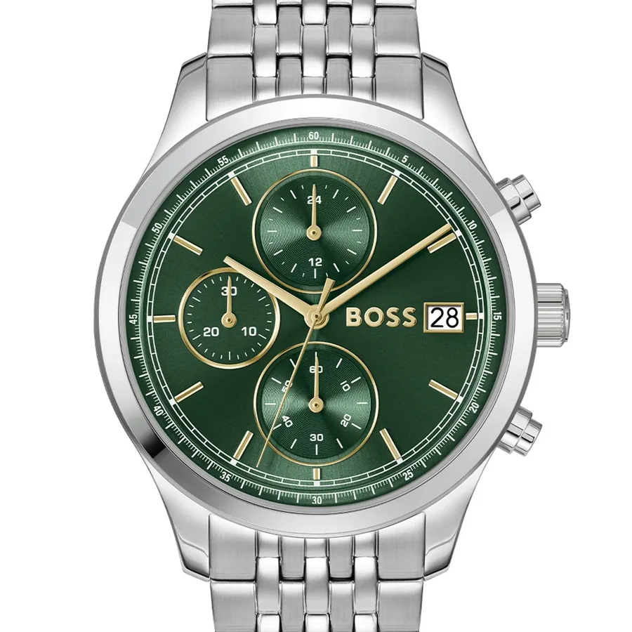 BOSS Stratus 41mm Chronograph Green Dial, view 3