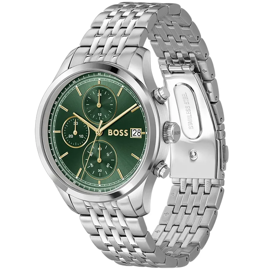 BOSS Stratus 41mm Chronograph Green Dial, view 4