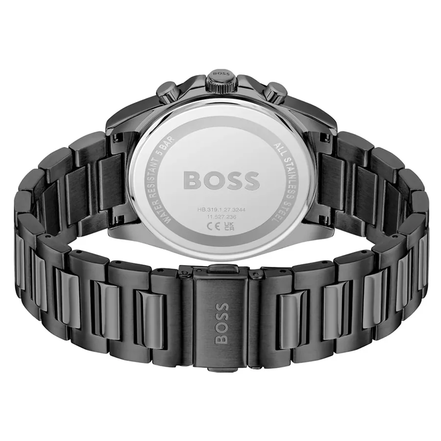 BOSS Strike Chrono 41mm Blue Dial, Grey Stainless Steel Bracelet, view 4
