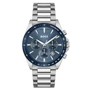 Blue dial / Silver-tone