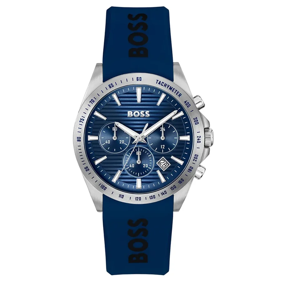 BOSS Strike Chrono 41mm Blue Dial, front view