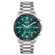 Green dial / Silver-tone