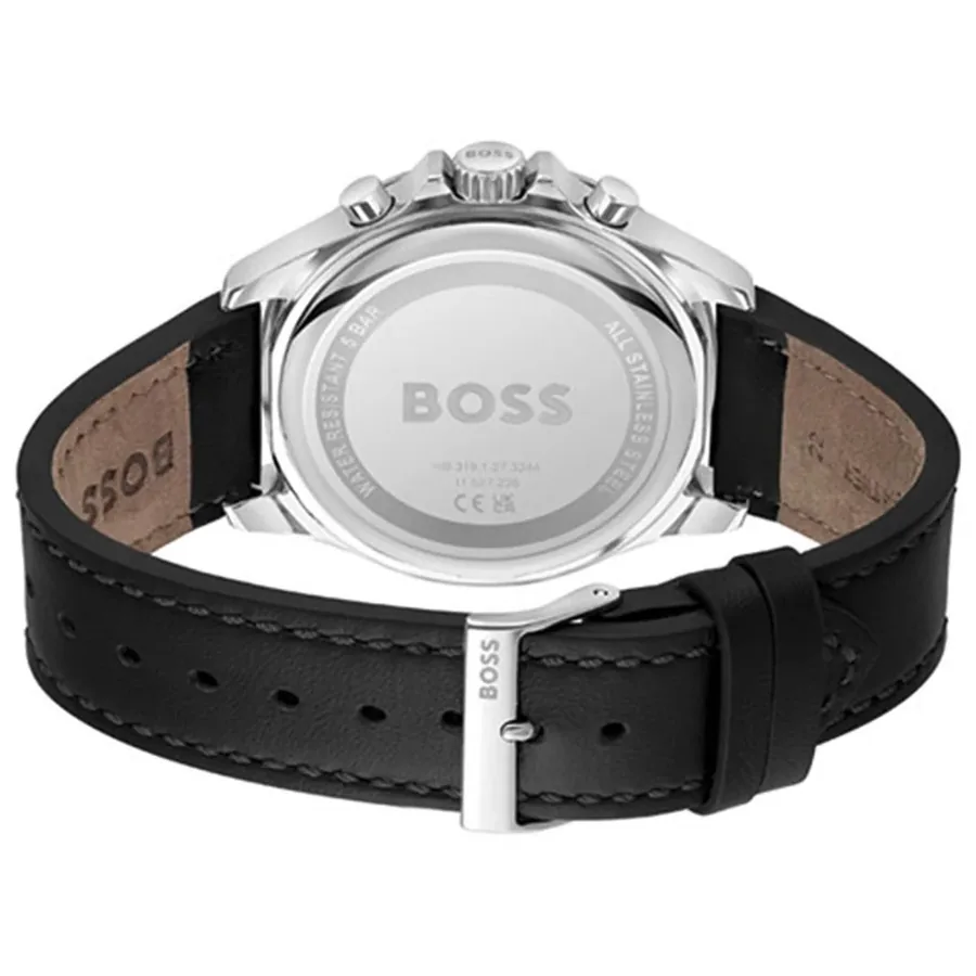 BOSS Troper 44mm Chronograph Black Dial, Black Leather Strap, Ref. 1514121, view 4