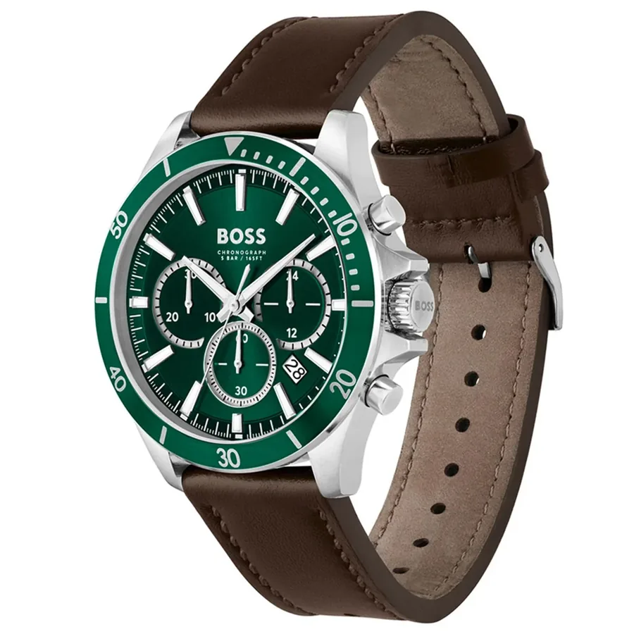 BOSS Troper 44mm Chronograph Green Dial, view 3