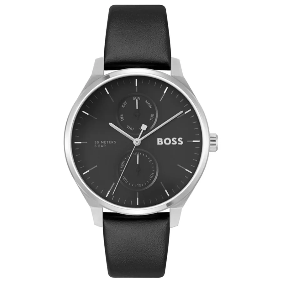 BOSS Tyler 43mm Black Dial, front view