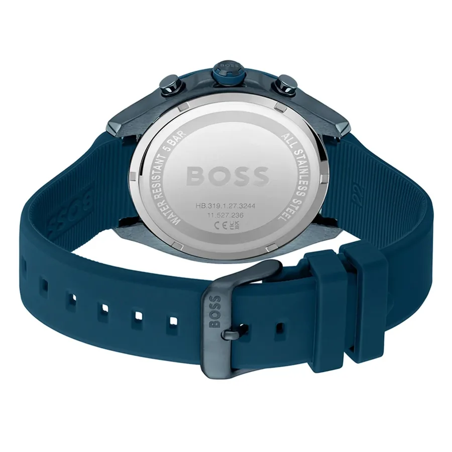 BOSS Velocity 43mm Chronograph Blue Dial, view 4