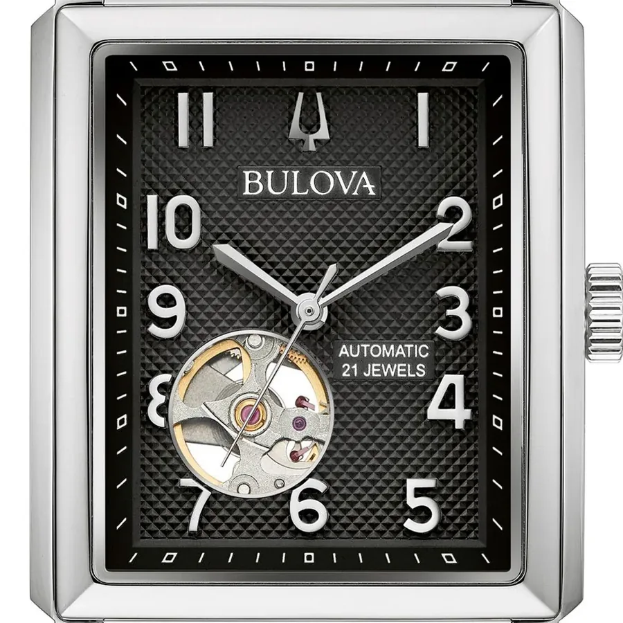 Bulova 33x49mm Automatic Black Dial, view 2