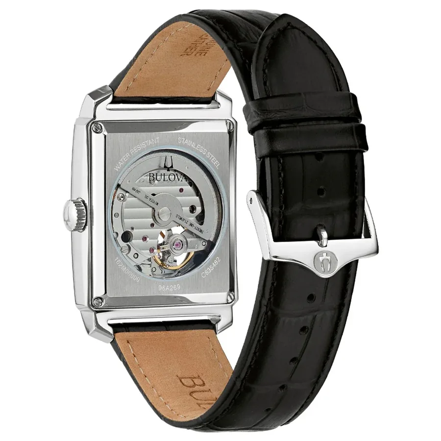Bulova 33x49mm Automatic Black Dial, view 4