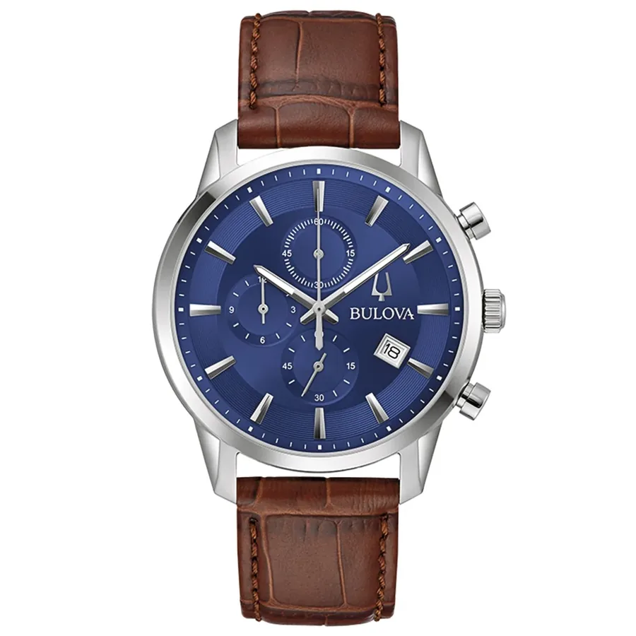 Bulova 41mm Blue Dial, front view