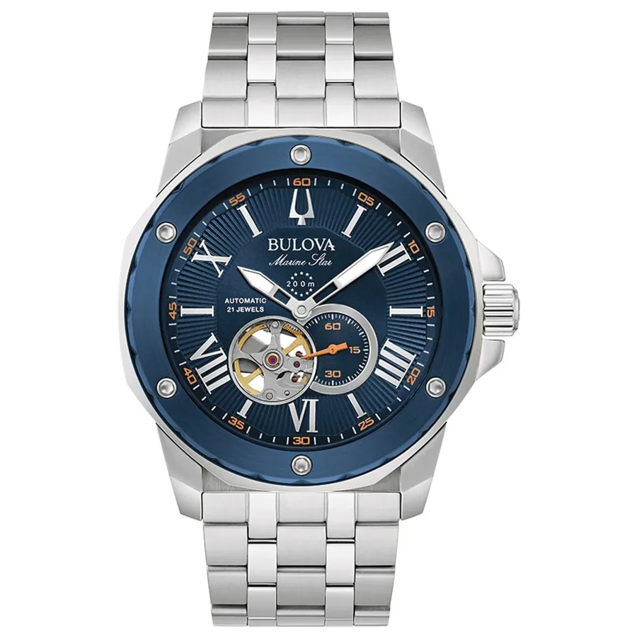 Bulova 45mm Automatic Blue Dial, front view