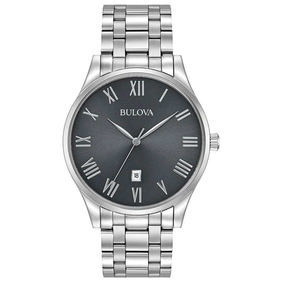 Bulova American Clipper 40mm Grey Dial, front view