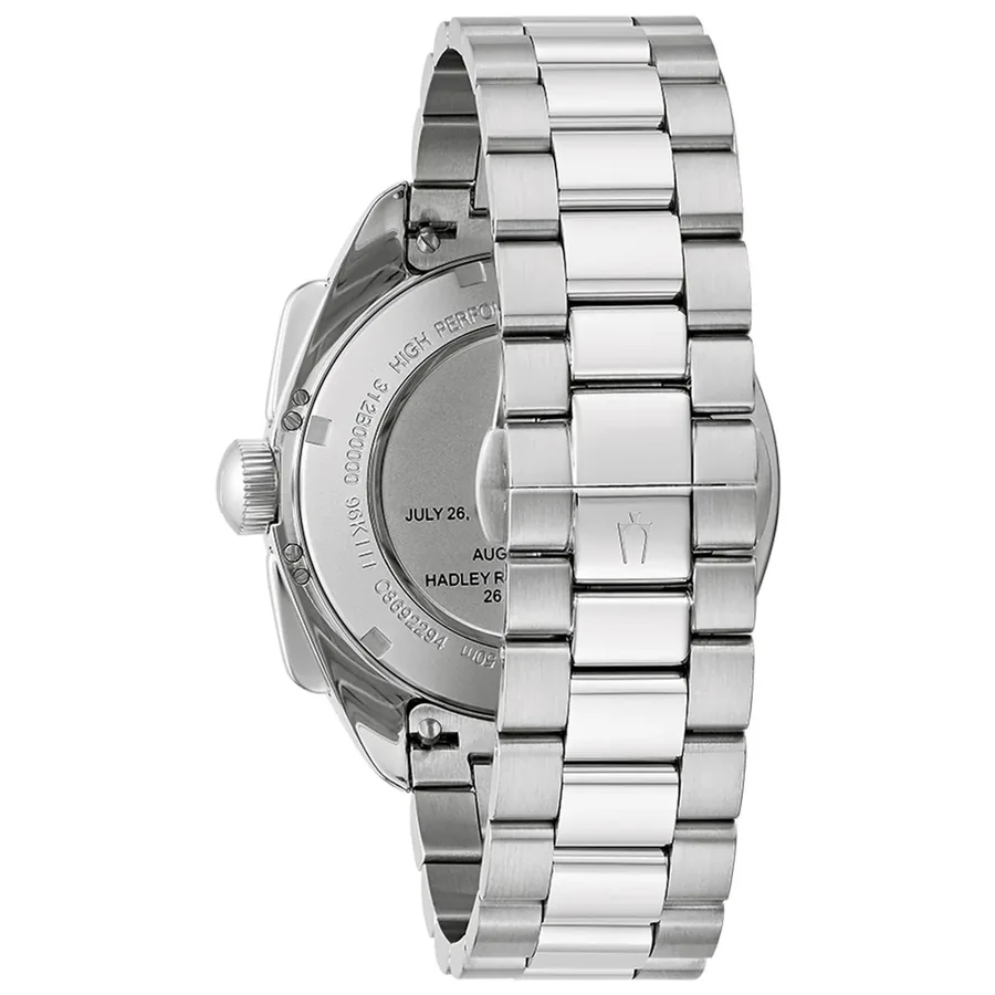 Bulova Archive Series 43mm Chronograph Black Dial, Silver-Tone Stainless Steel Bracelet, Ref. 96K111, view 5
