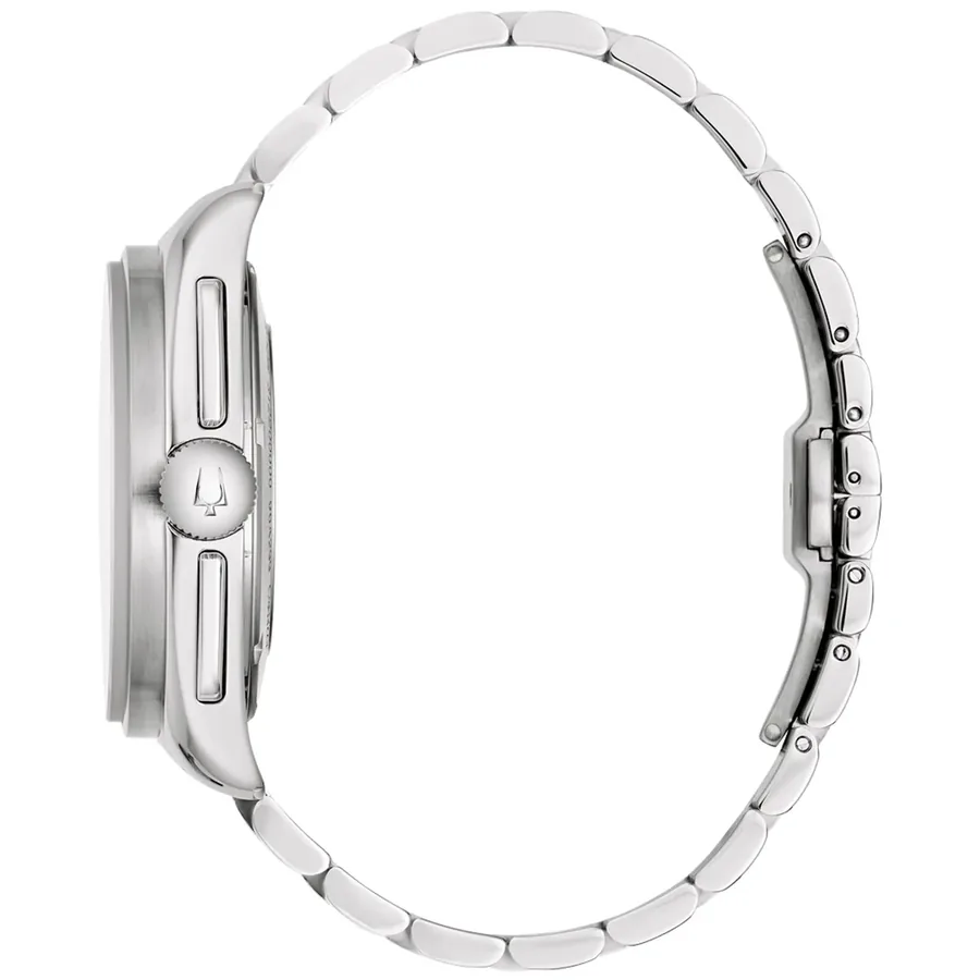 Bulova Archive Series 43mm Chronograph Black Dial, Silver-Tone Stainless Steel Bracelet, Ref. 96K111, view 3