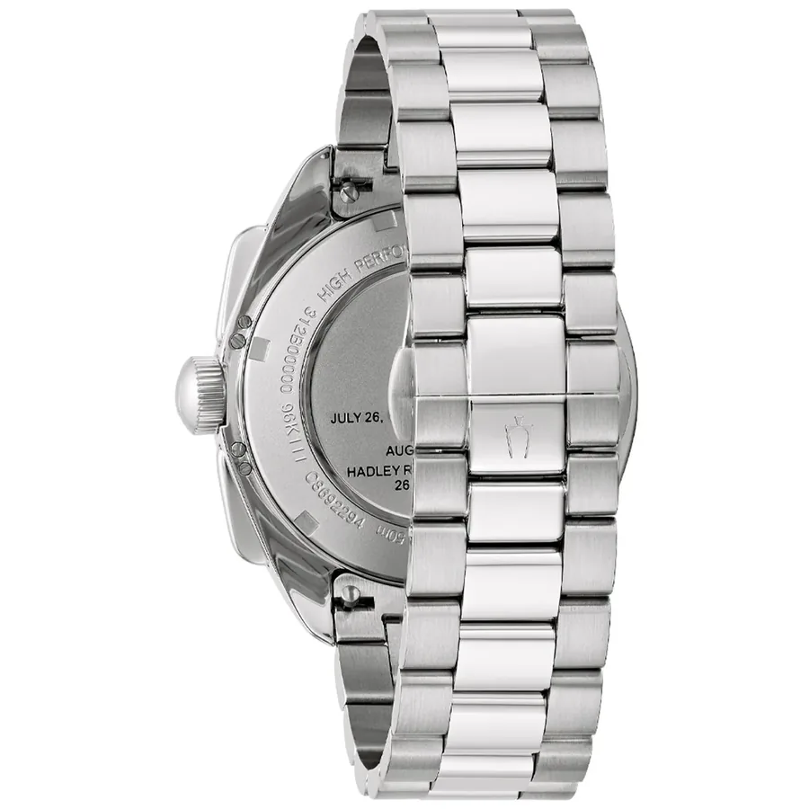 Bulova Archive Series 43mm Chronograph Black Dial, Silver-Tone Stainless Steel Bracelet, Ref. 96K111, view 4